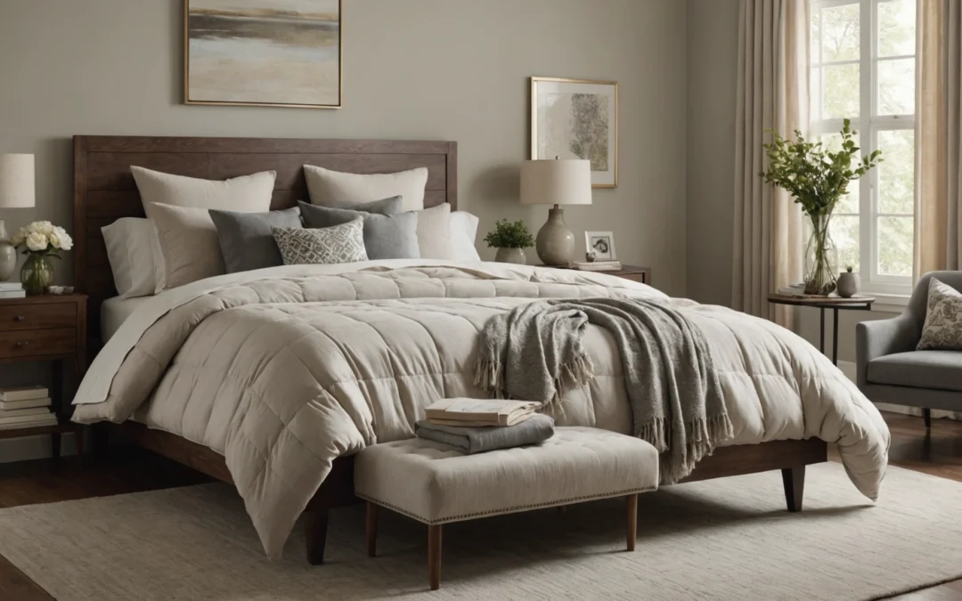 Un cocon de douceur : les textiles qui transforment votre chambre en oasis de confort