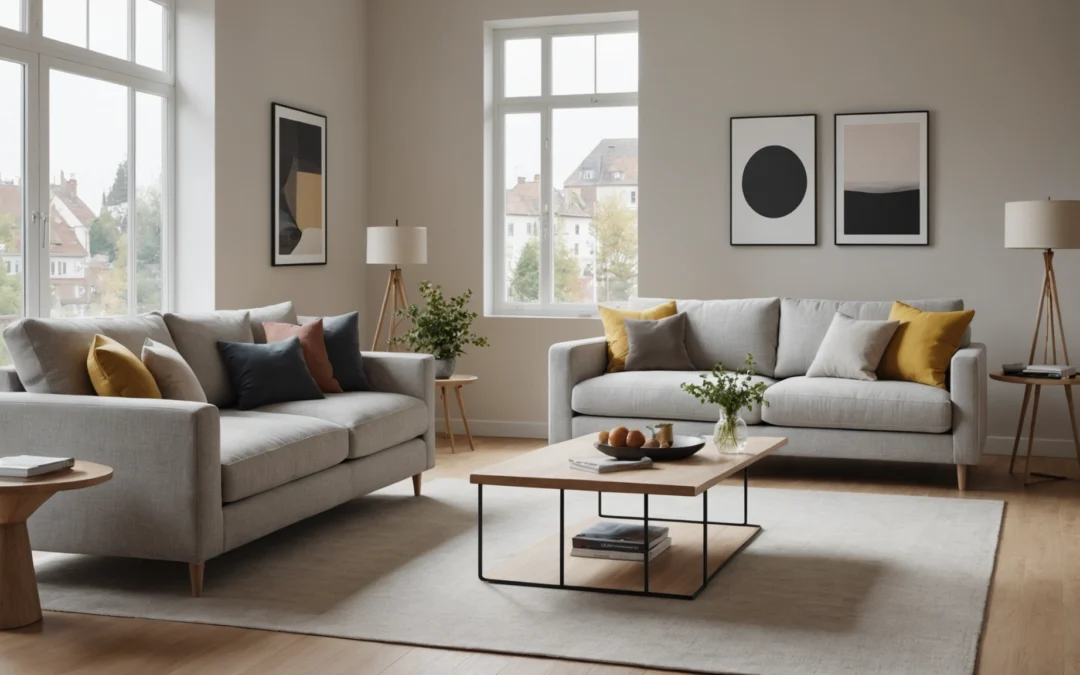 canapé avec assise de 55 cm