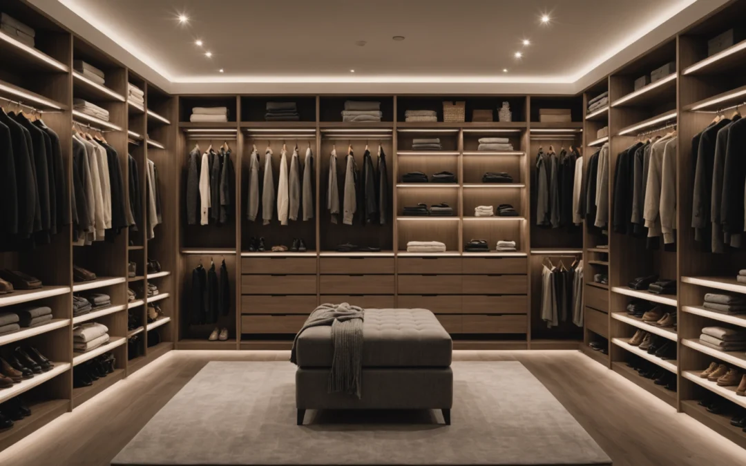 éclairage pour dressing