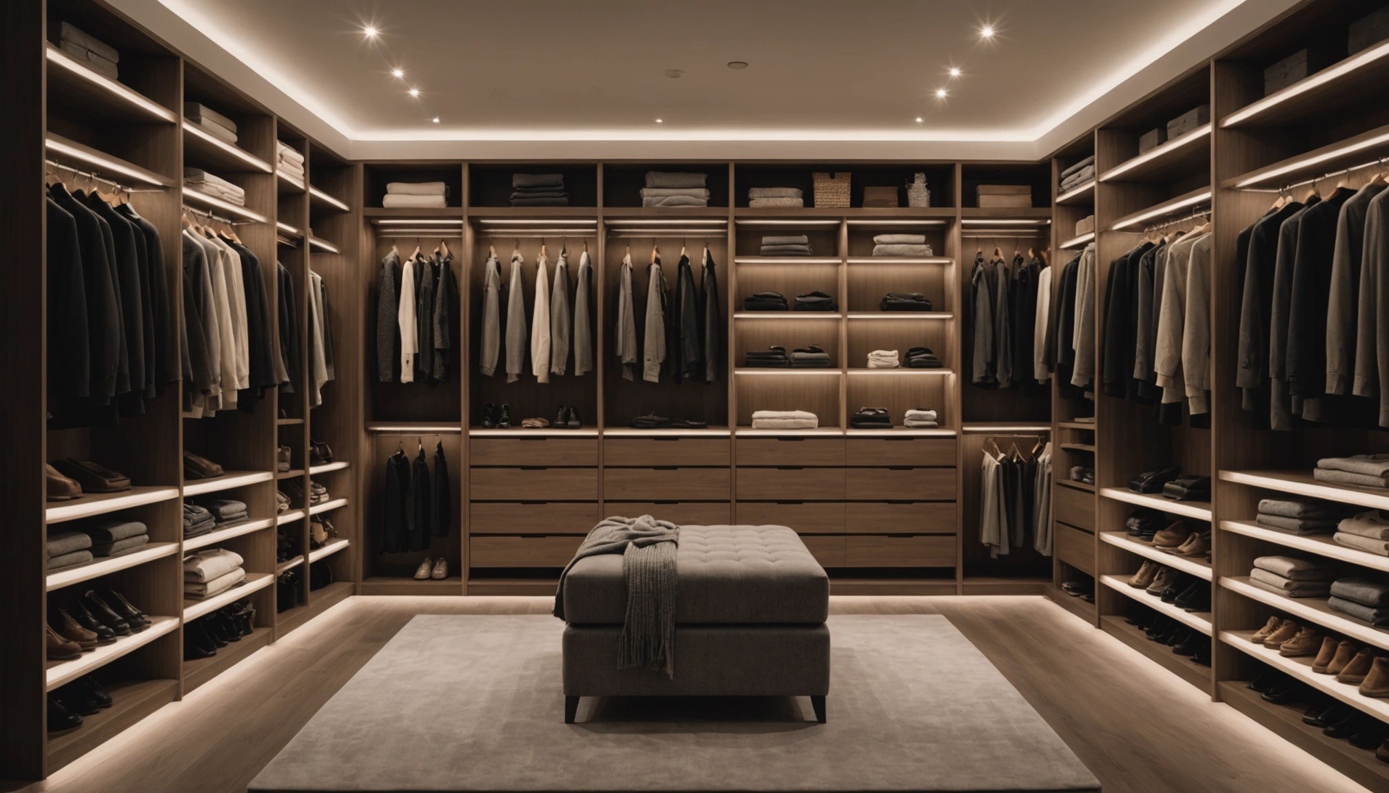 éclairage pour dressing