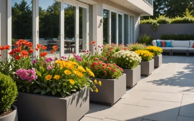 Fleurs en plein soleil: charme et praticité pour votre maison