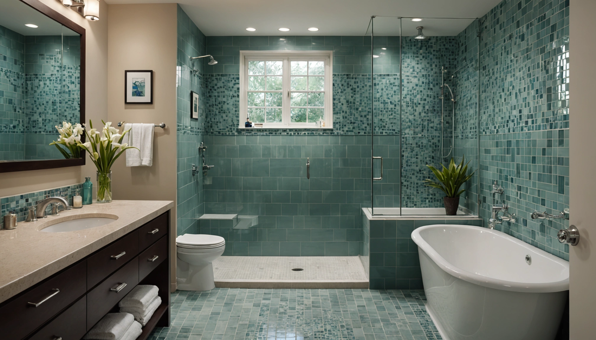 idées de carrelage pour petite salle de bain
