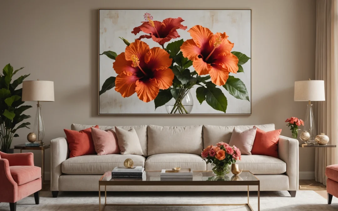 fleur avec grande fleur