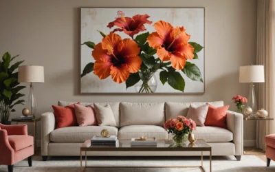 Transformer votre salon avec l’allure majestueuse des hibiscus XXL