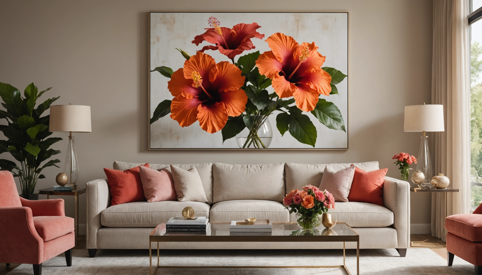 fleur avec grande fleur