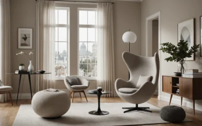 Le fauteuil Egg : élégance et confort ouverts dans votre salon