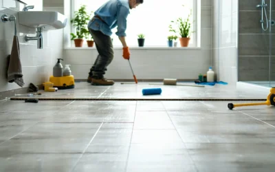 Rénovation sol salle de bain : les solutions faciles sans démolition lourde