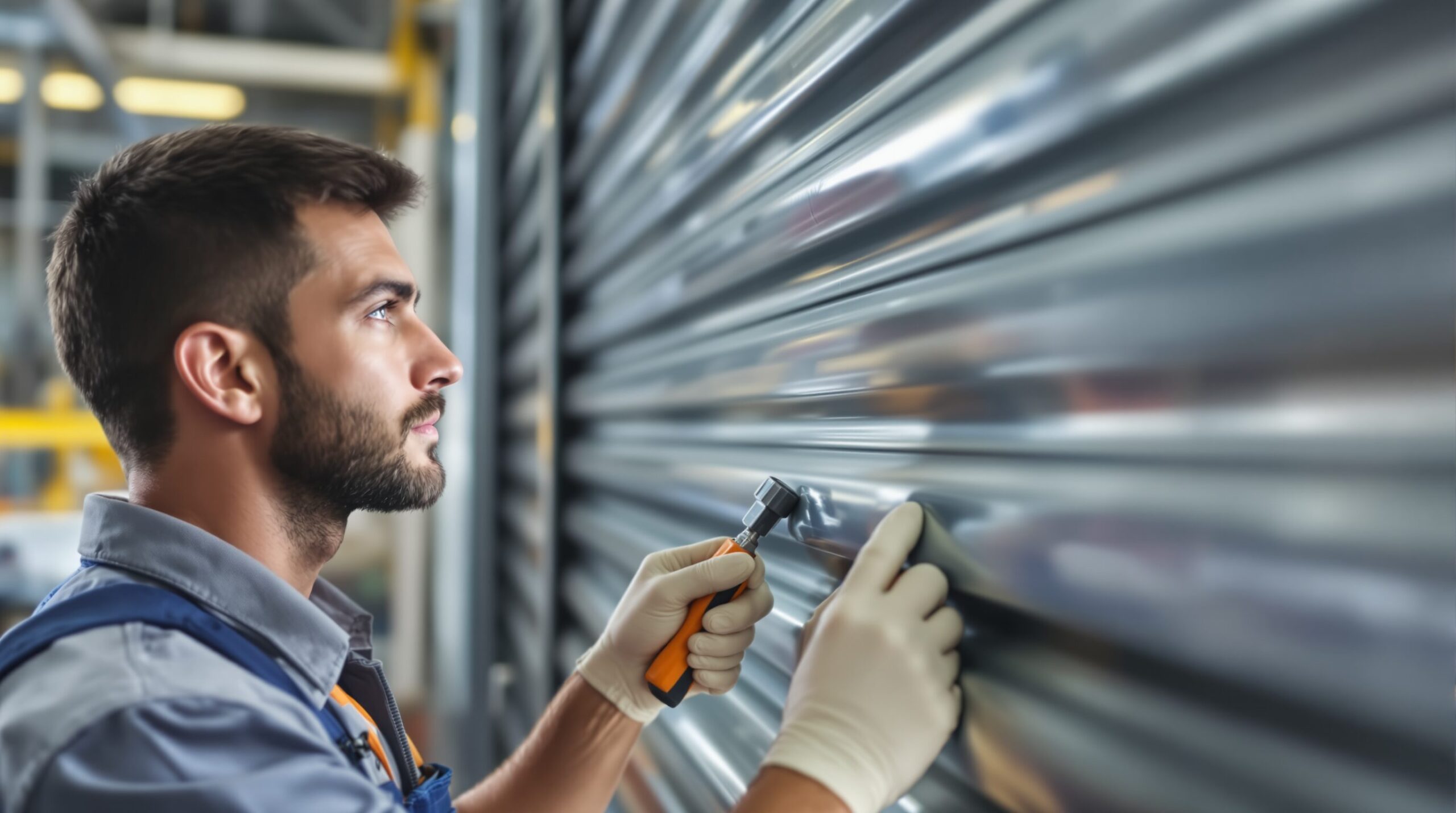 Maintenance préventive des rideaux métalliques